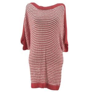 Chico's Women's Watermelon Fizz Textured Ronie Pullover Sweater Size 2 NEW